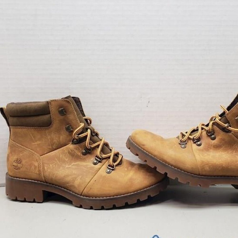 Timberland EUC Desert Women's Brown Leather Boots Size 9